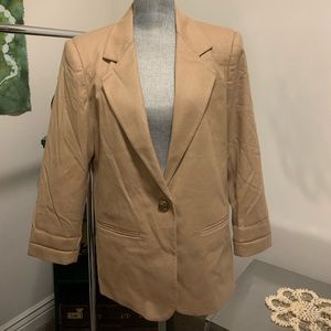 Sag Harbor petite Brown Suit Jacket with pockets